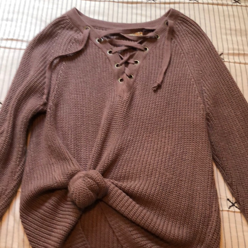 Purple oversized sweater